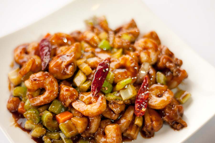 Kung Pao Chicken with Shrimp